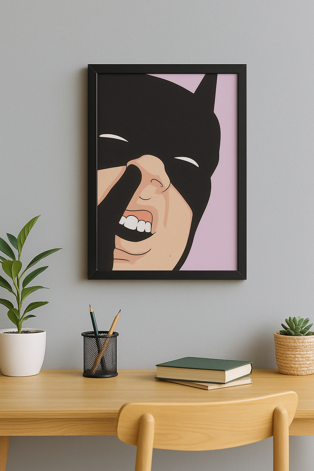 Batman Nose-Pick Pop Art – A3 Framed Poster