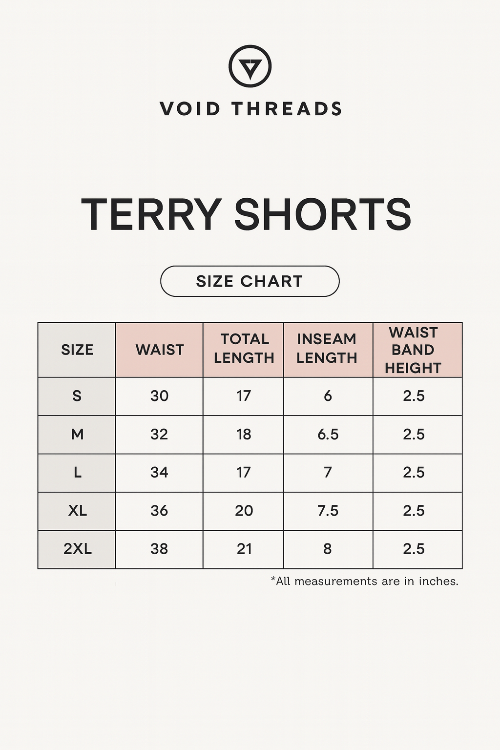 VOID Terry Shorts