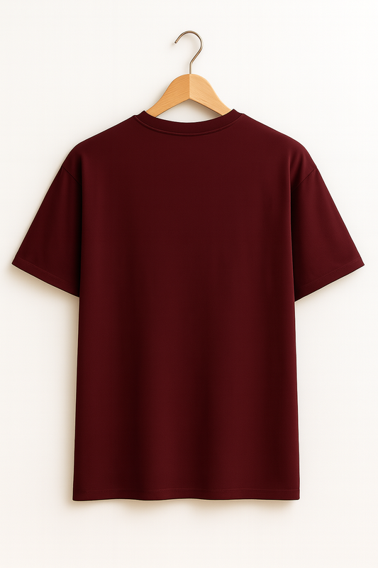 VOID Oversized Tee – MAROON DEPTH