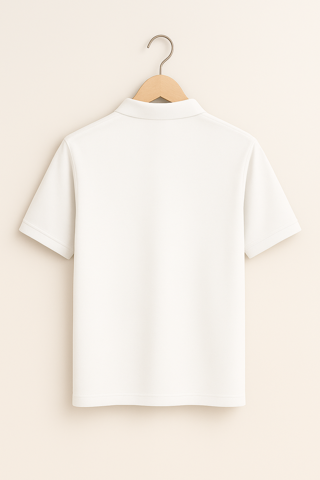 VOID Classic Polo Tee – WHITE PEACE