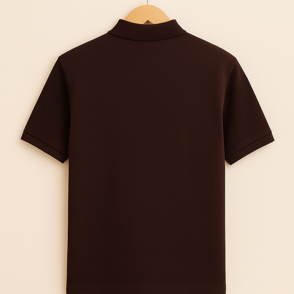 VOID Classic Polo Tee – COFFEE BROWN
