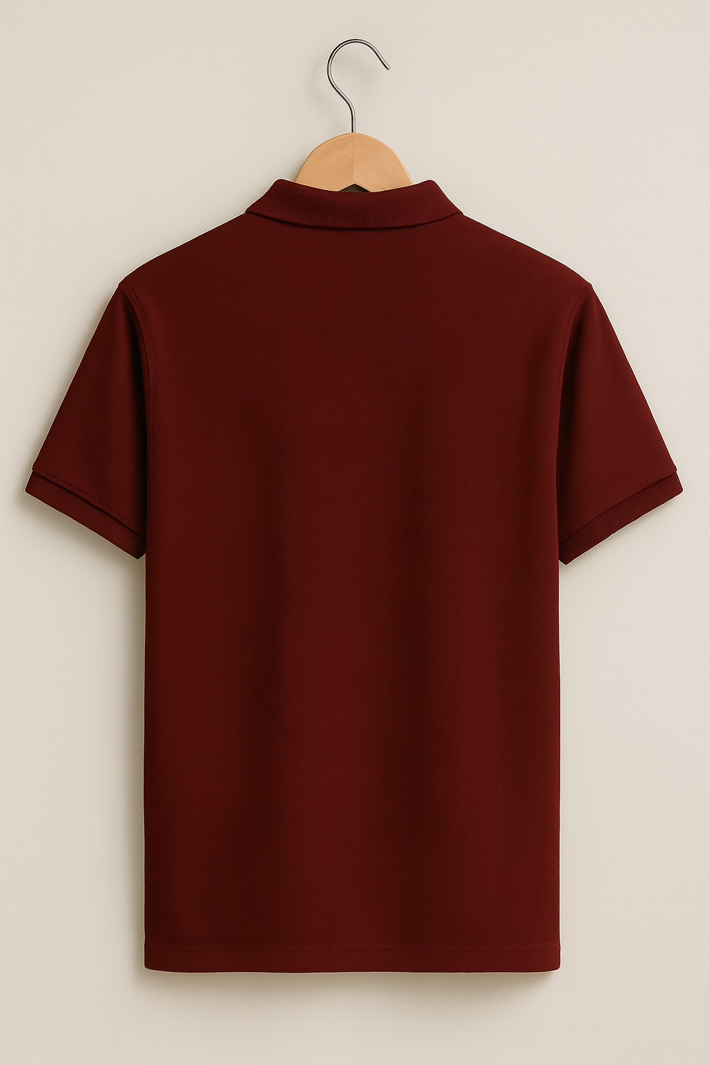 VOID Classic Polo Tee – MAROON DEPTH