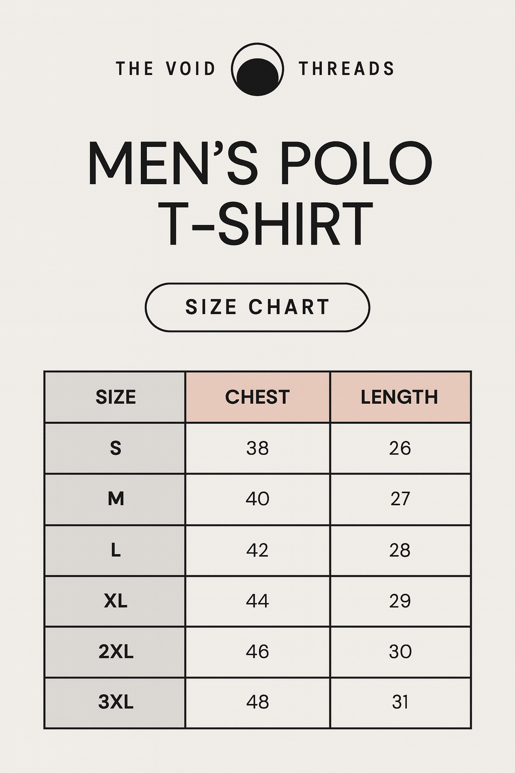 VOID Classic Polo Tee – VOID BLACK