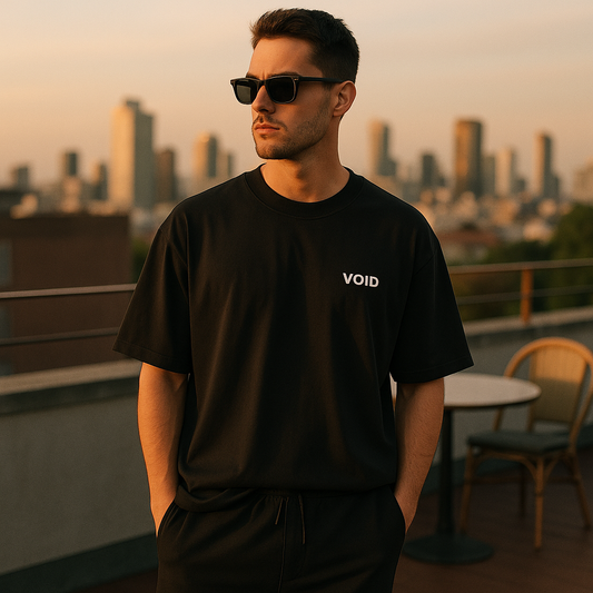 VOID Oversized Tee – BLACK VOID